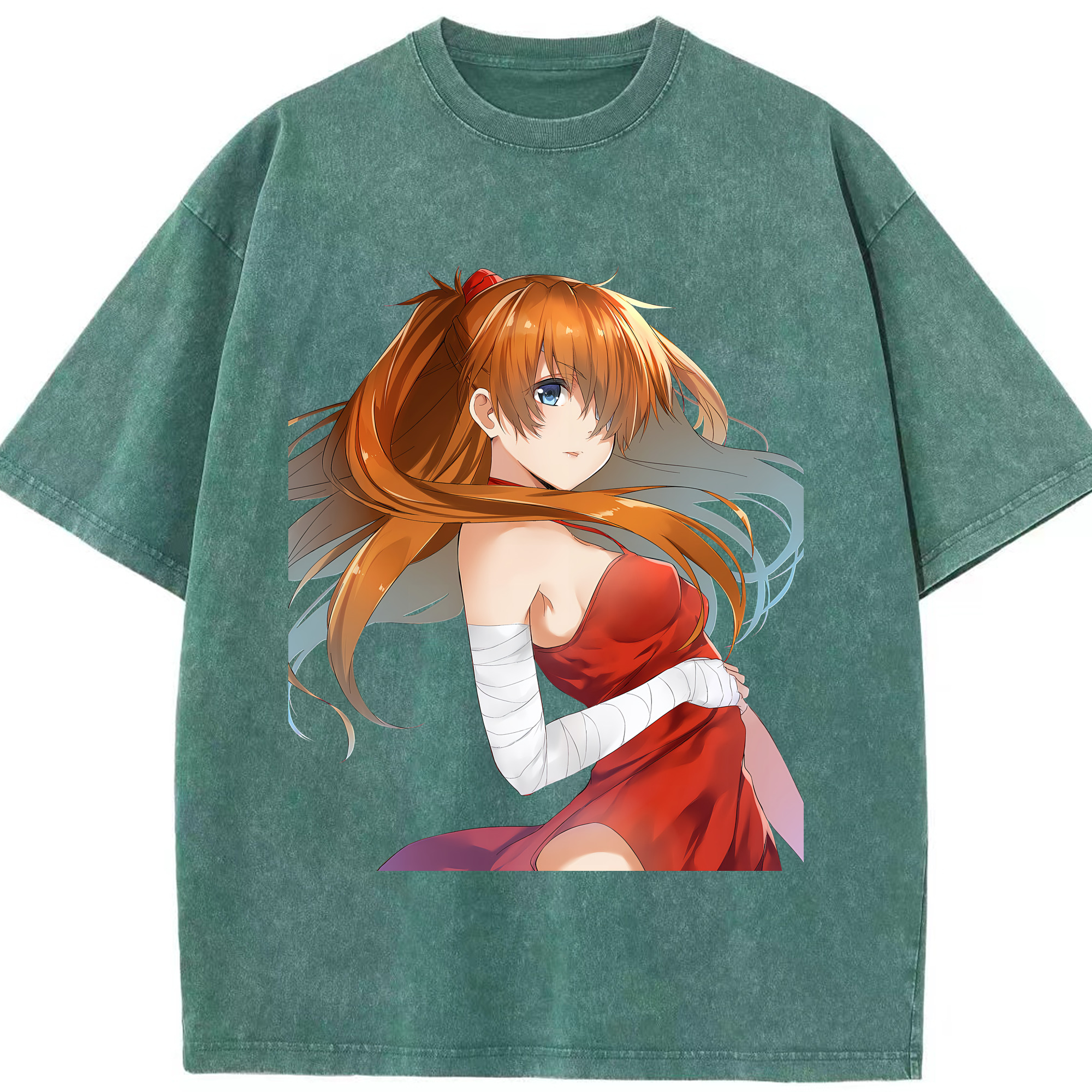 （画像用） EVA 新世紀エヴァンゲリオン 綿100% ヴィンテージ風 半袖Tシャツ（フロントプリント）